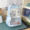 Schoolbag Japanese ins College Style Transparent Versatile Girl Cute School Bag Student Class