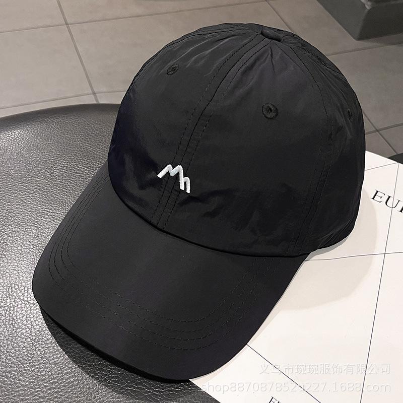 Light and fast-drying breathable baseball hat men's and women's summer versatile soft top sun protection visor hat Xiaoshan embroidery cap