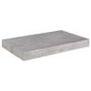 VidaXL Étagères murales flottantes 4 pcs Gris béton 40x23x3,8 cm MDF