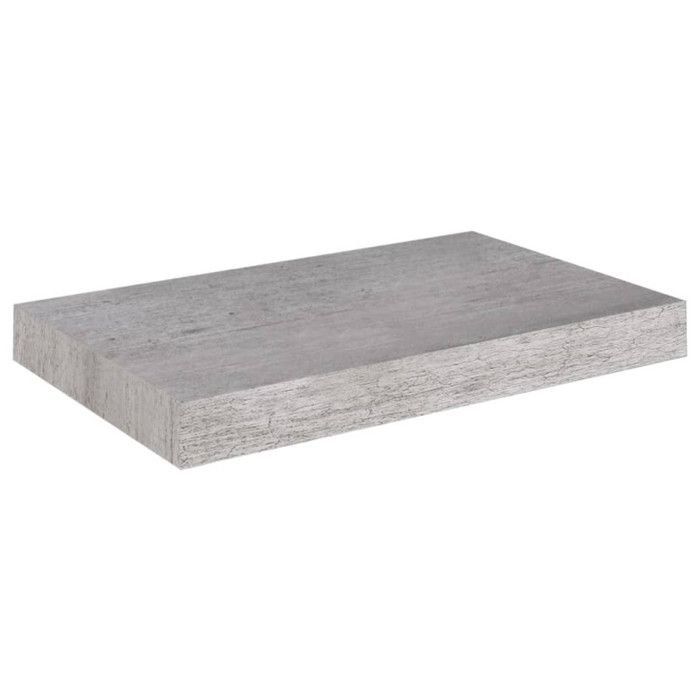 VidaXL Étagères murales flottantes 4 pcs Gris béton 40x23x3,8 cm MDF