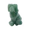 Traditional Chinese Zodiacs Green Aventurine Ornament Carved Crystal Animal Statue For Cultural Home Decors Collectibles