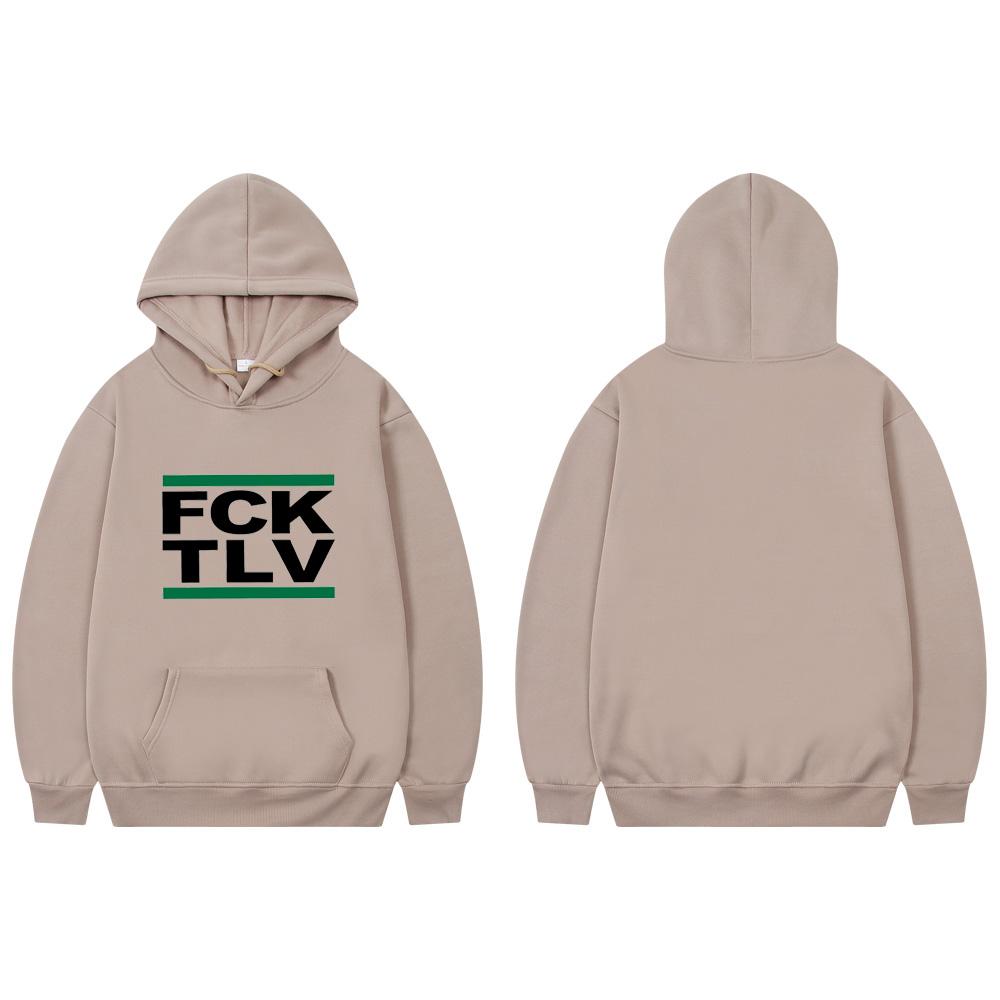 FCK TLV 2D Print Sweatshirts Women Unisex Fashion Hoodie 
