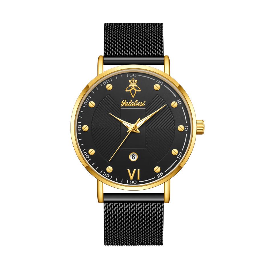 Yalalusi Luxury Dw Watch Mesh Strap Women'S Watch Couple Watch Calendar Quartz Watch Light Luxury Waterproof Ladies Watch