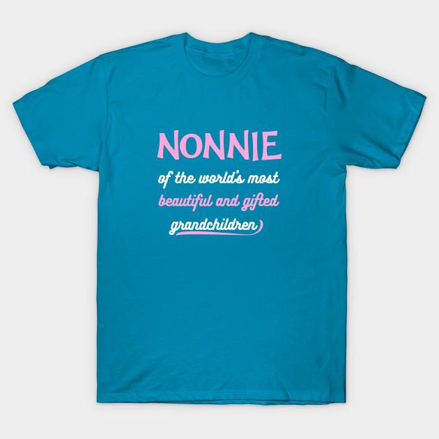 

New Fashion Men T Shirt Nonnie Of Beautiful And Gifted Grandchildren Print Short Sleeve Tops Tees Casual 4XL кислотные синий