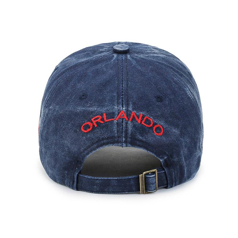 Spring And Autumn Vintage Versatile Washed Soft Top Baseball Cap Children'S Letter Embroidered Men'S Cap