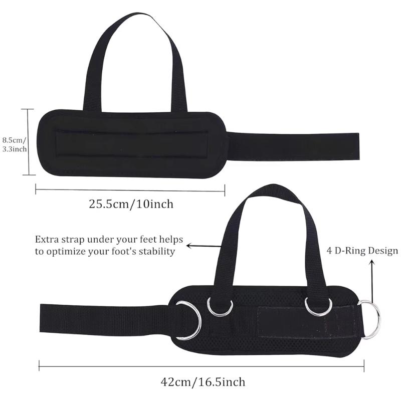 Ankle Straps for Cable Machine Durable Neoprene Padded Ankle Cuffs for Men Women Gym Glute Workout Kickback Exercise