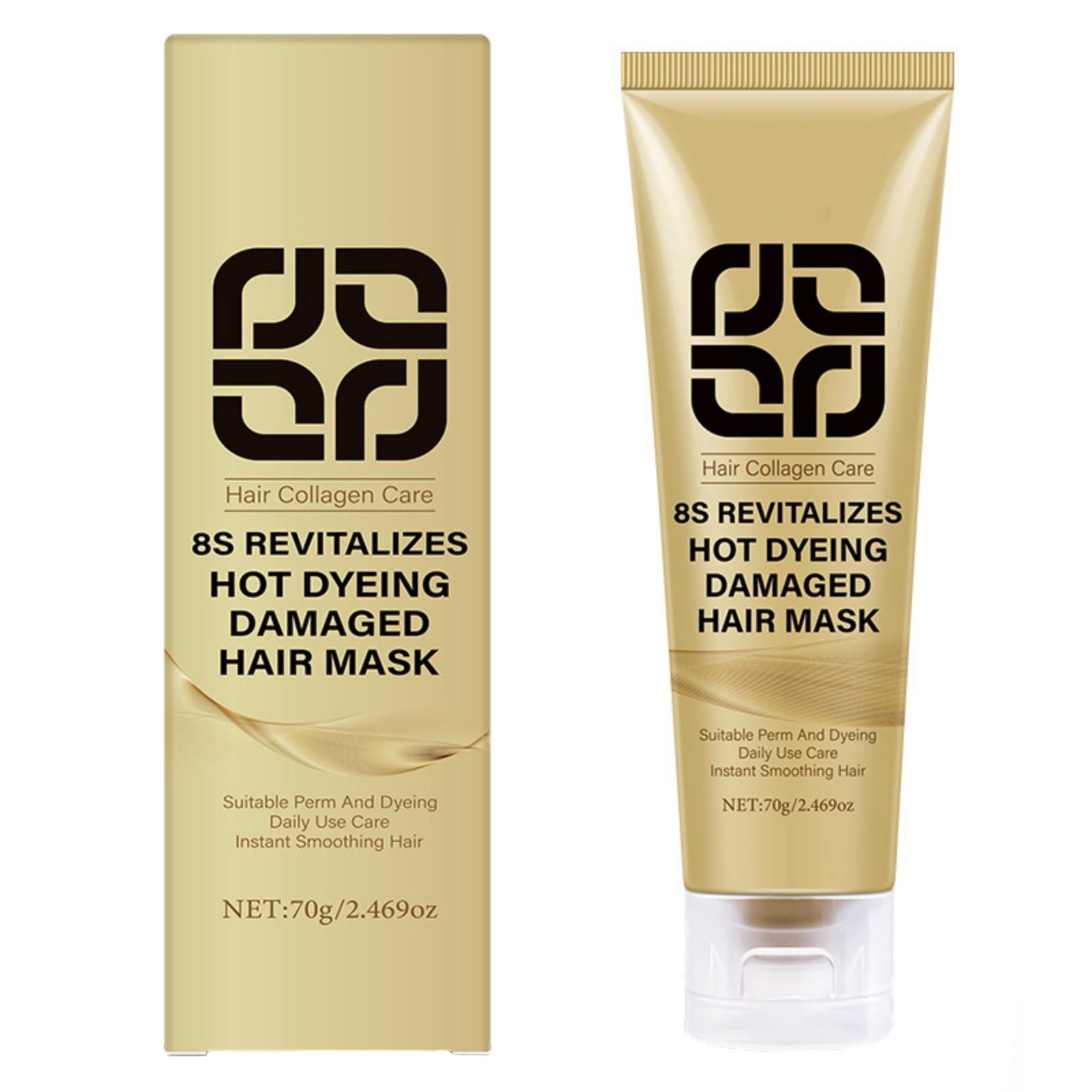 

Не нужно распаривать волосы, глубокое кондиционирование, восемь секунд для поврежденных волос One Size золотой