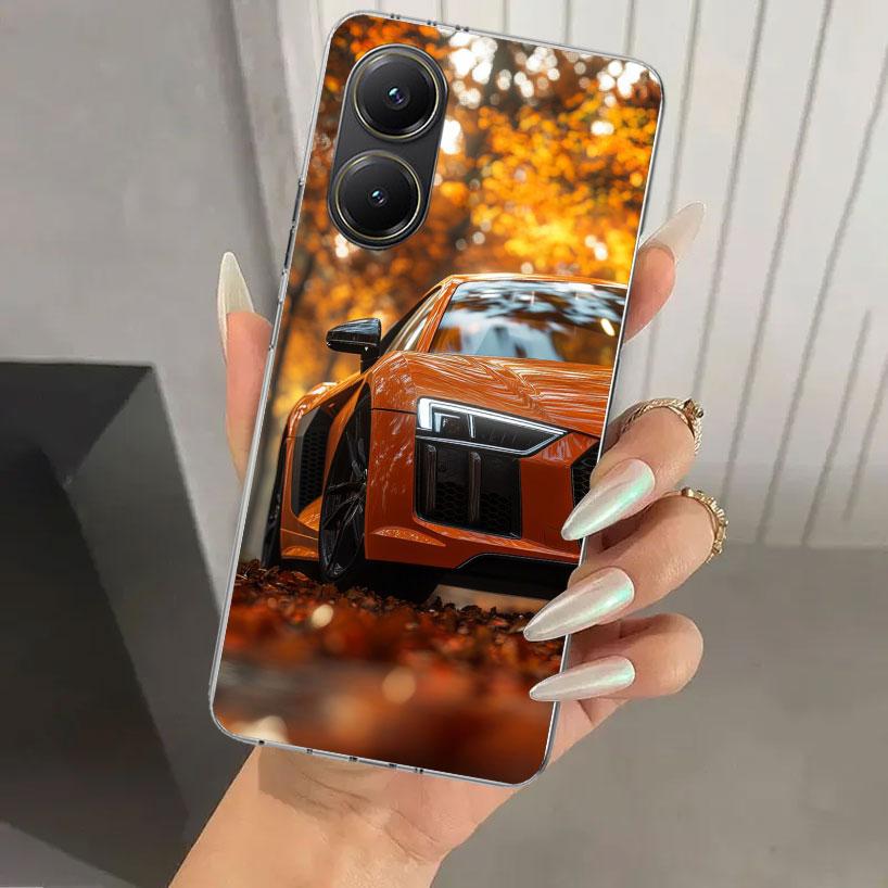 R-S 6 7 8 Sport Car Phone Case for Xiaomi Poco X5 X6 X7 Pro F7 Ultra M7 Redmi 15 15C 13 13C 12 12C 10 10A 10C 9 9A 9C 9T Shell P Xiaomi Poco X5 Pro