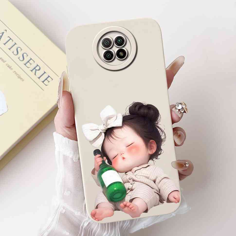 For Redmi Note 9 5G M2007J22C Case Cartoon Rabbit Soft Silicone Matte Cover For Xiaomi Redmi Note9 5G 6.53" Flower Shell Capa
