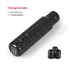 5 Black Speed Universal Carbon 130mm Gear Shift Knob Manual Transmission Aluminum Shifter Lever Knob