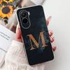 For Xiaomi Poco M7 4G Case Cover Transparent Aesthetic A-Z Letters Fashion Flowers Crown Soft Bumper Casing