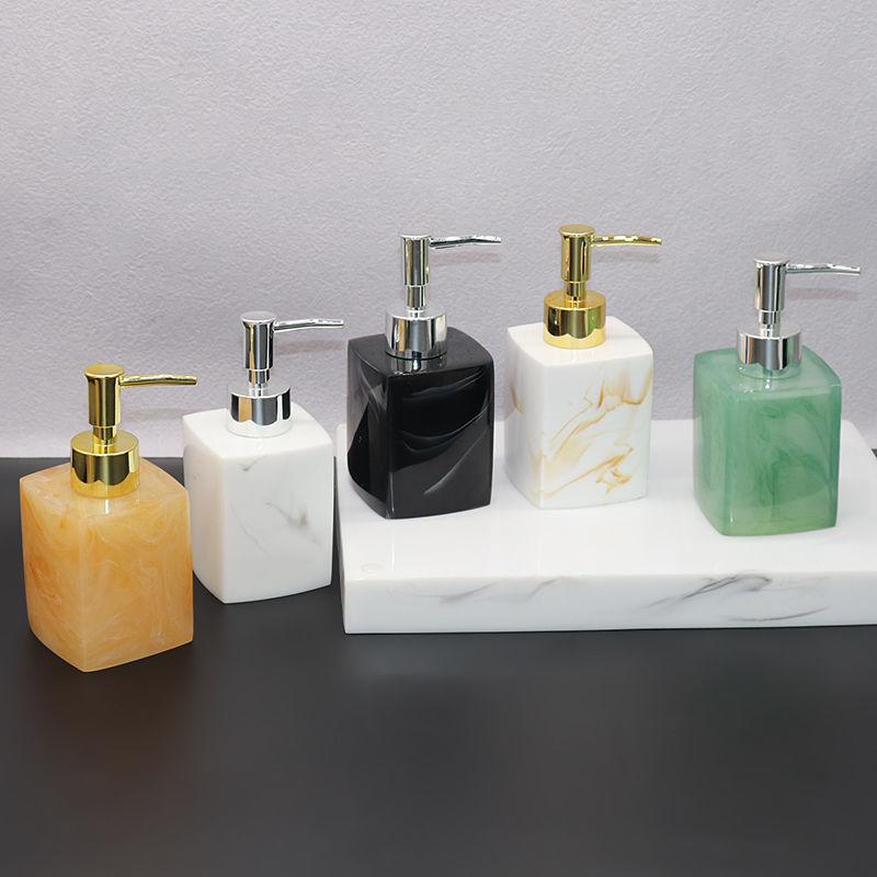 Europäisches Hotel Badezimmer Handdesinfektionsmittel Flasche Shampoo Duschgel Spenderflasche Aufdrückbarer Seifenspender Badezimmerzubehör