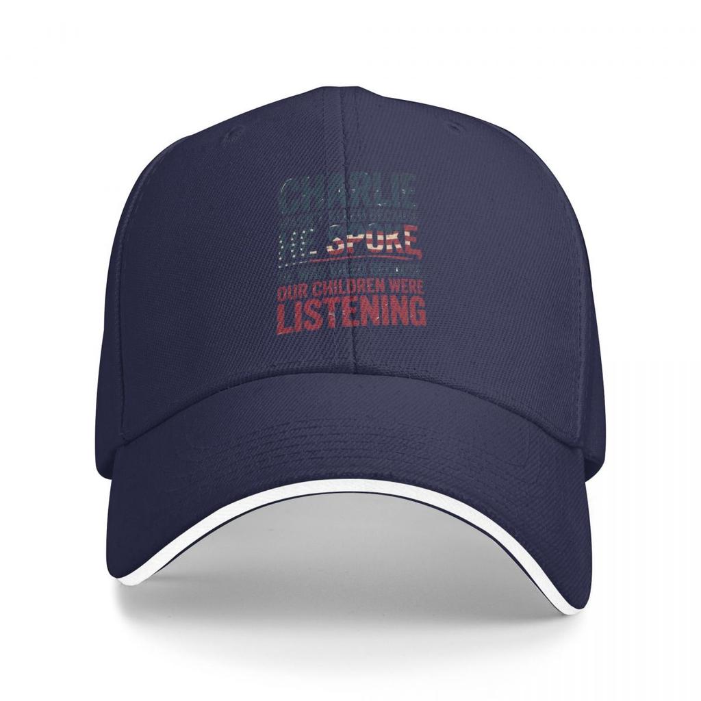 Charlie Kirk Quote Charlie Wasnt Killded Because He Spoke Baseball Caps Snapback Baseball Hats Casual Casquette Outdoor Unisex