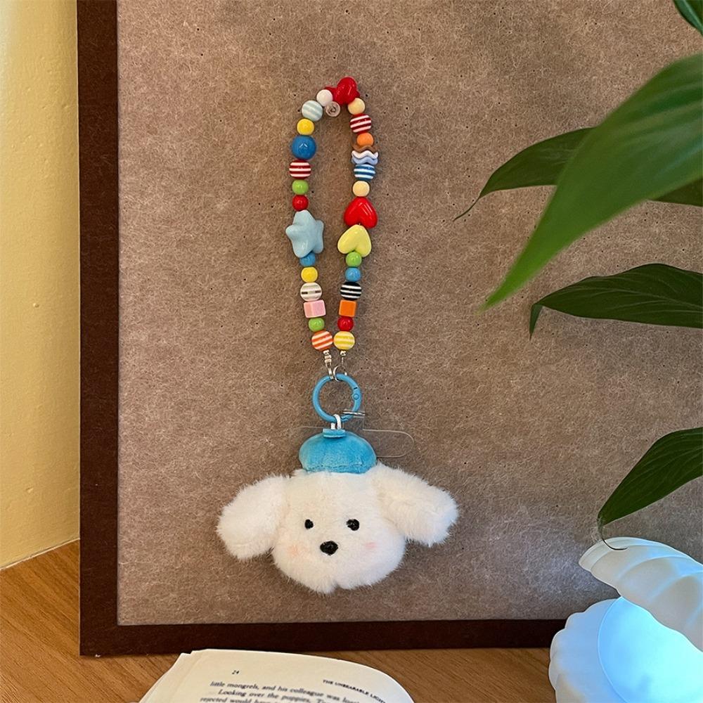 Cartoon Beaded Phone Charm Anti-lost Phone Wrist Strap New Phone Chain  Phone Accessories