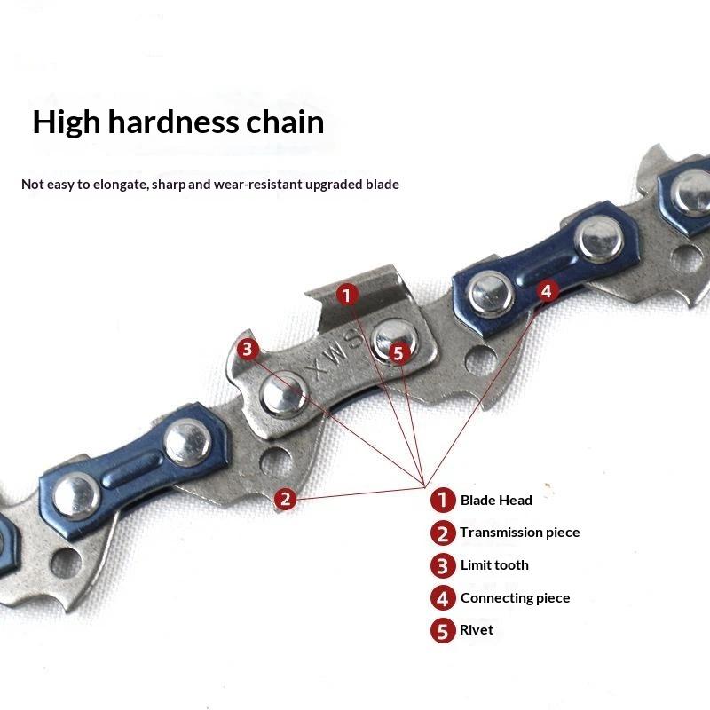 16 Inch 56 Drive Chainsaw Replacement Part Set Guide Bar + Saw Chain for Outdoor Logging Carpentry DIY Wood Cutting Tools