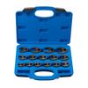 A03F-15Pcs 8-24Mm Crow Foot Open End Wrench 1/2 3/8 Inch Drive Spanner Multifunctional Crowfoot Wrencher Oil