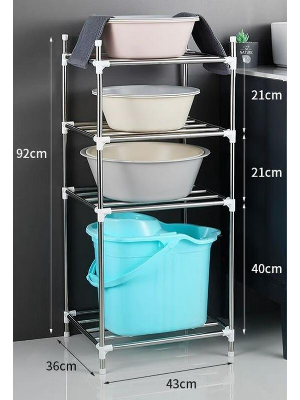 LIEI Stainless Steel Wall-Mounted Basin Storage Rack