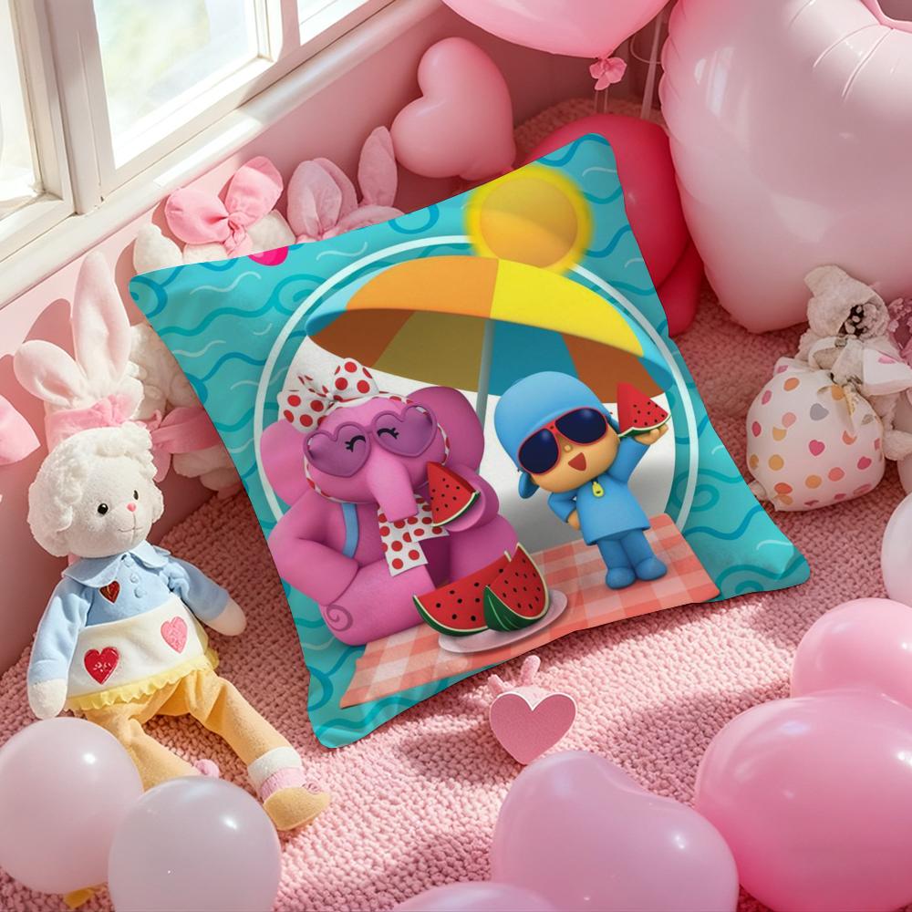 Poszewka na poduszkę B-Boy-Girl-Pocoyo z nadrukiem, poszewka na poduszkę do salonu, na sofę, dekoracja sypialni