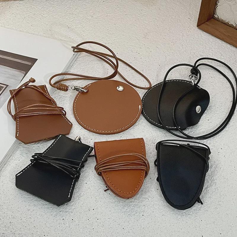 Magnetischer Brillenhalter zum Umhängen: Multifunktionale Aufbewahrungstasche aus PU-Leder für Outdoor-Reisen und Hüte.