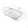 Stainless Steel Sink Basket with Telescopic Frame Rust-Resistant Fine Mesh