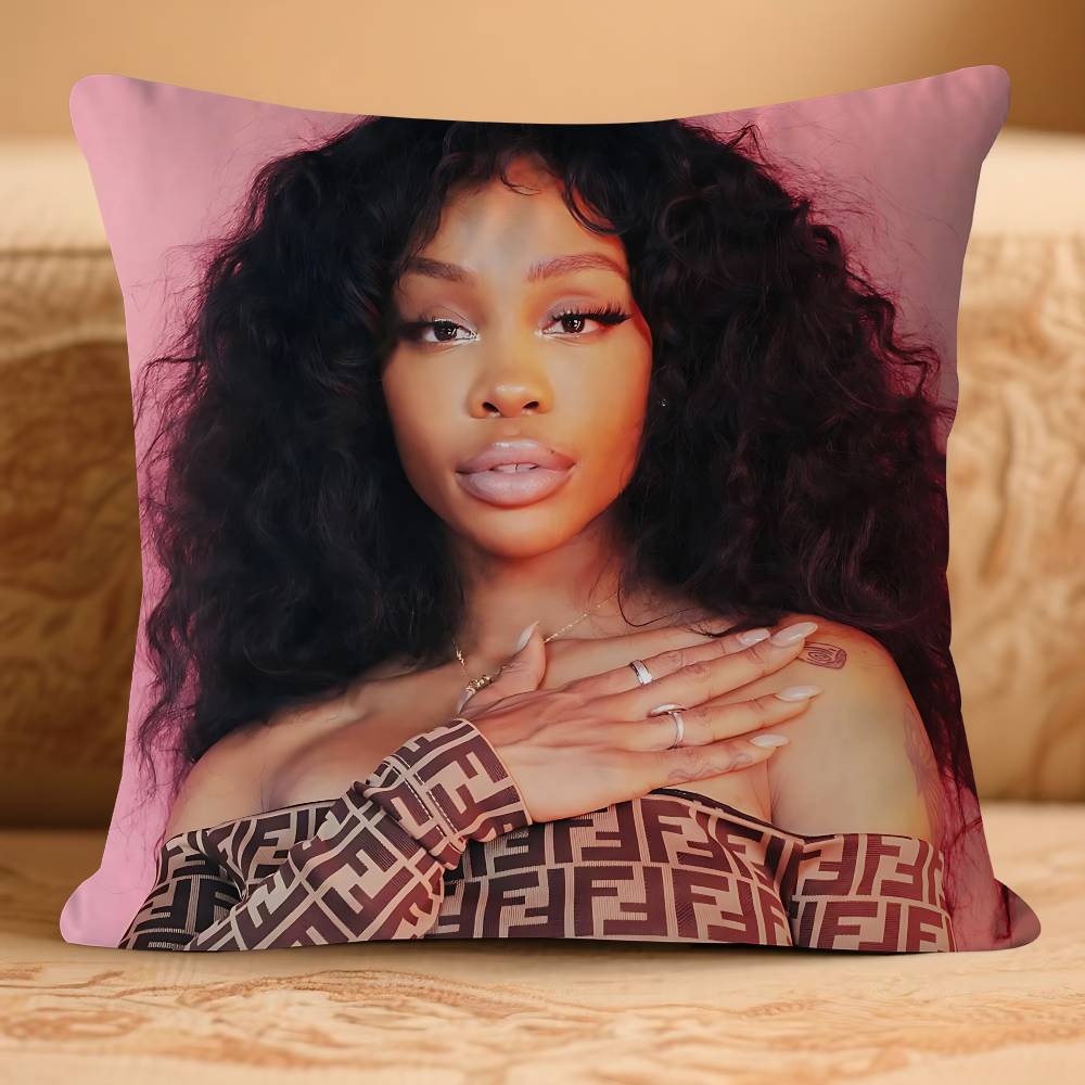 SINGER S-SZA Pillow Case Removable Washable Cushion Cover – All-Season Soft Linen