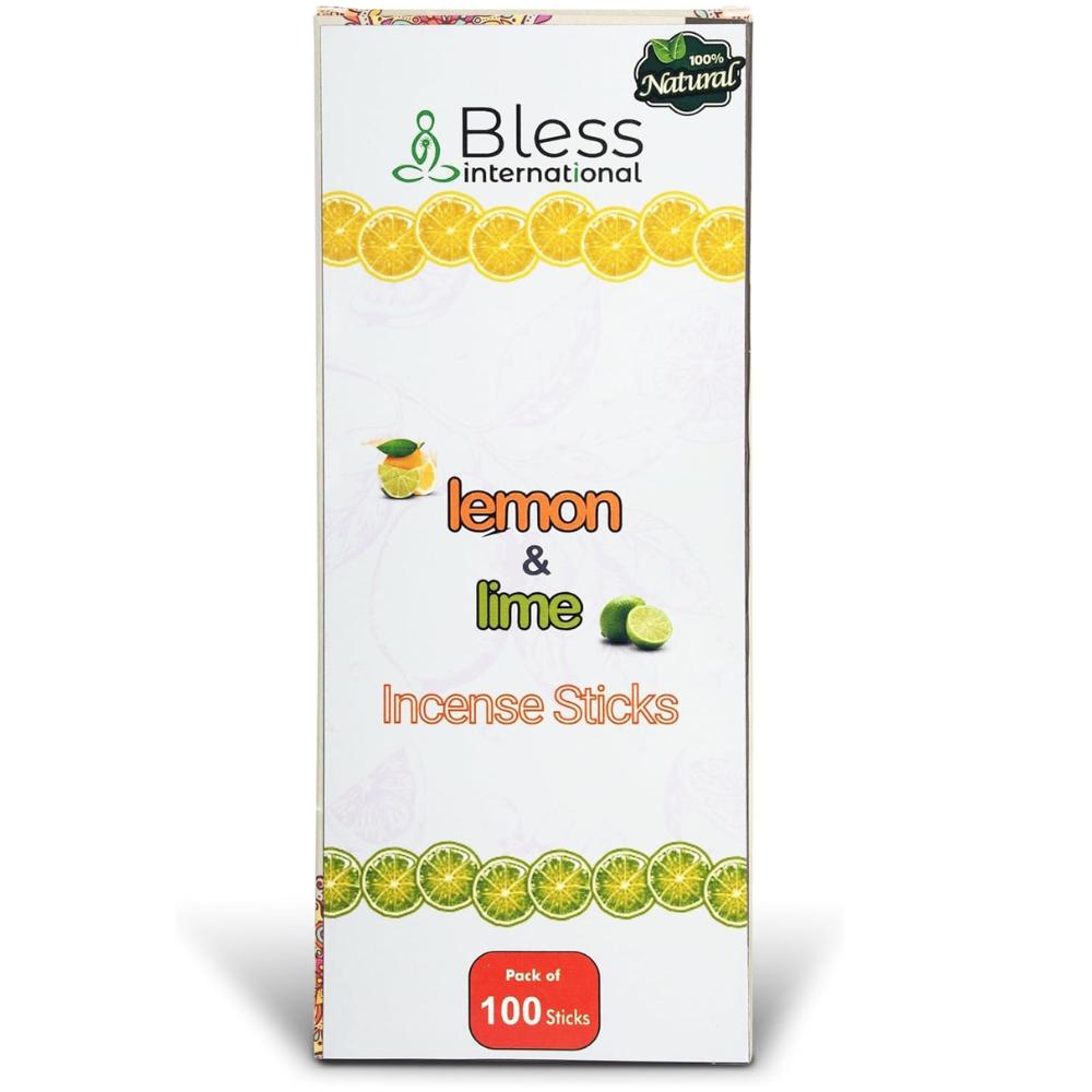 Lemon and Lime 100%-Natural-Incense-Sticks Handmade-Hand-Dipped Organic-Chemicals-Free for-Purification-Relaxation-Positivity