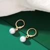 Vintage Style Imitation Pearl Earrings Ring Bangle Elegant Gold Color Jewelry  Special Occasions