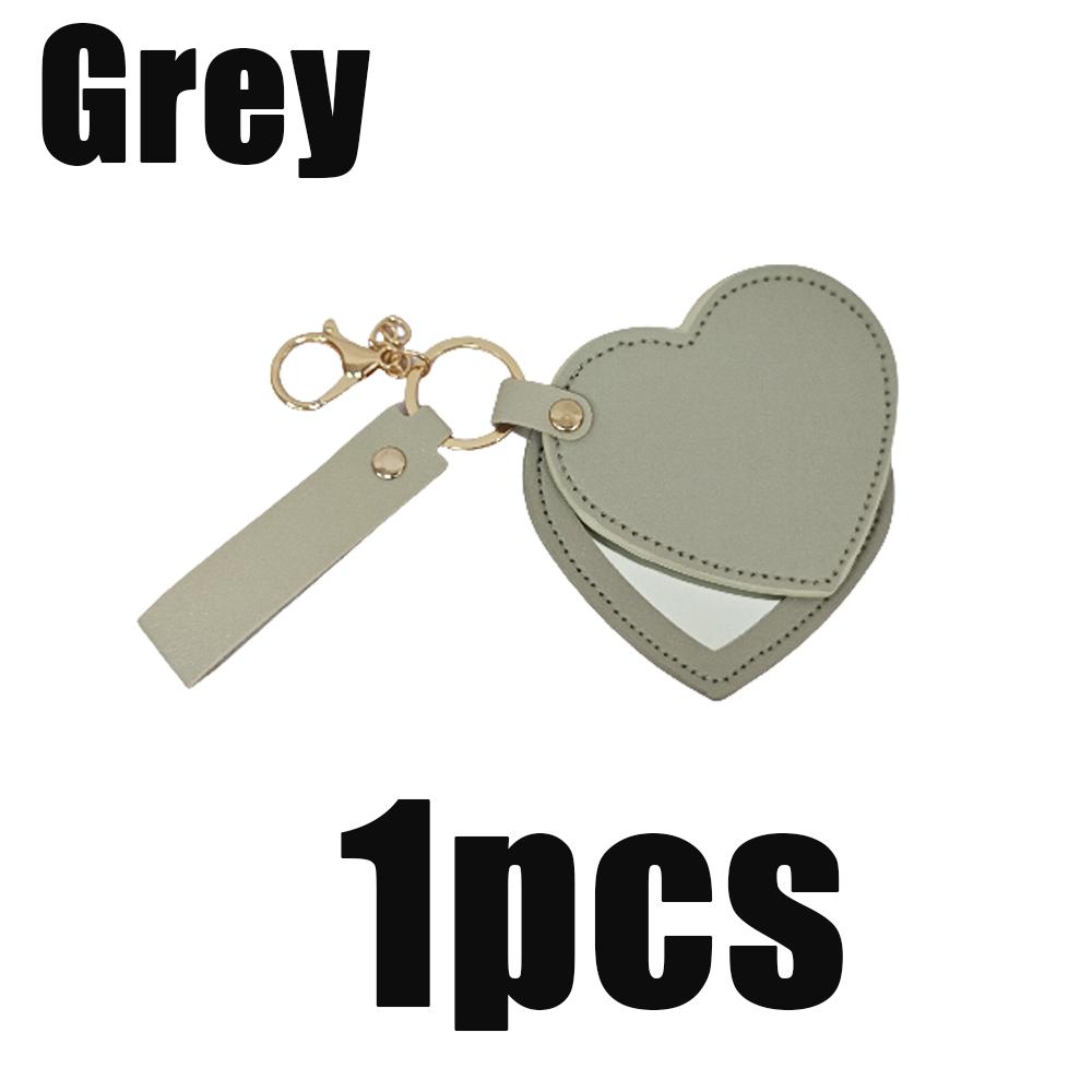 

1 шт. Брелок в форме сердца с косметическим зеркалом, портативное креативное ручное маленькое зеркальце, карманное зеркало для путешествий, подвесные аксессуары