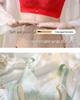 2025 Seamless Red Push-Up Bra & Panty Set: Wirefree, Adjustable, Enhances Small Chest, Comfortable for Women