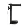 Headphone Holder Headsets Stand Rotatable Adjustable Height Sturdy ABS Construction Space Saving Headphone Hanger