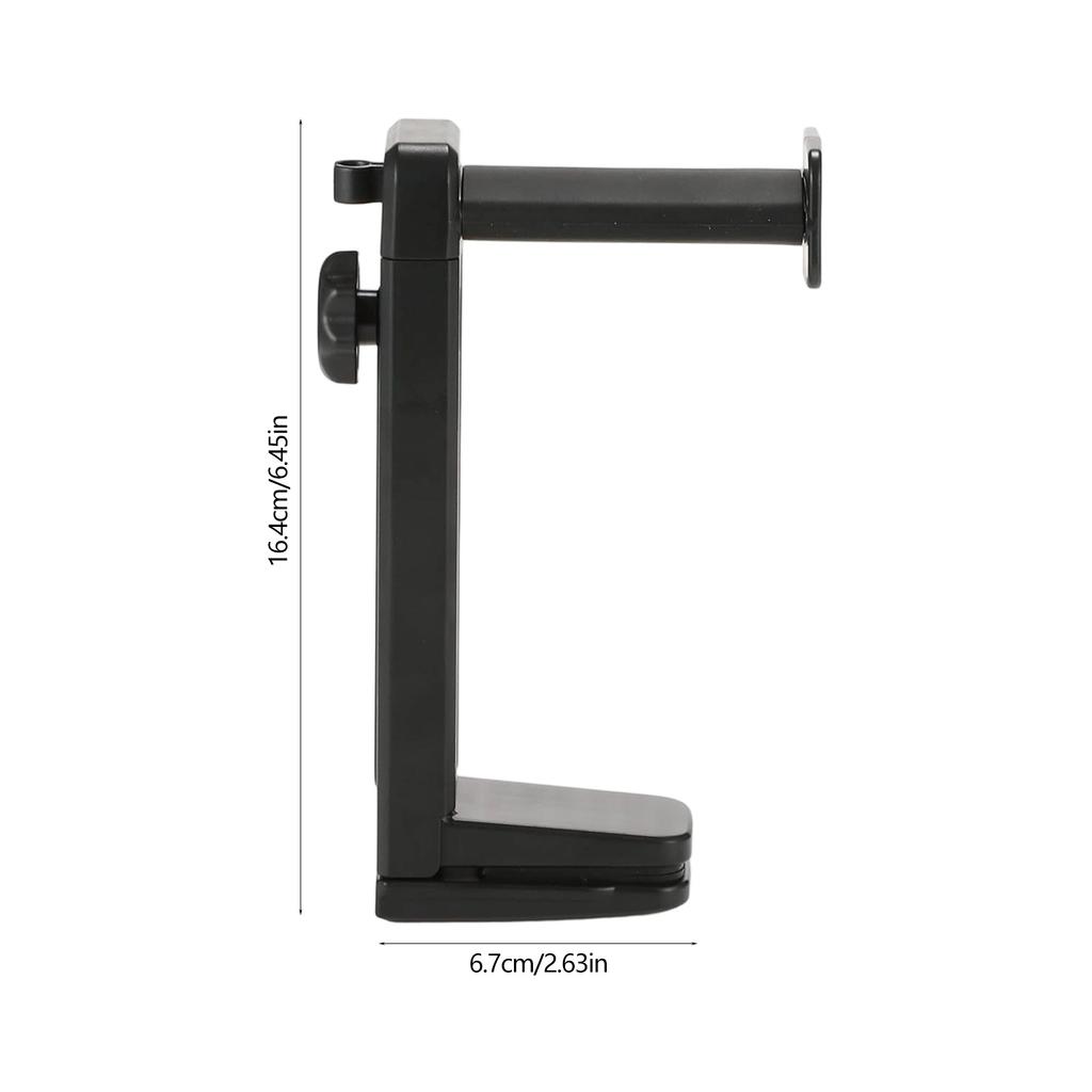 Headphone Holder Headsets Stand Rotatable Adjustable Height Sturdy ABS Construction Space Saving Headphone Hanger