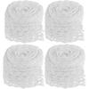 DOITOOL 4 Meat Netting Roll Size 16, Cotton Ham Sock for Sausage Making, Elastic Butchers Twine Cooking String Food Net, Poultry Meats Cooking,