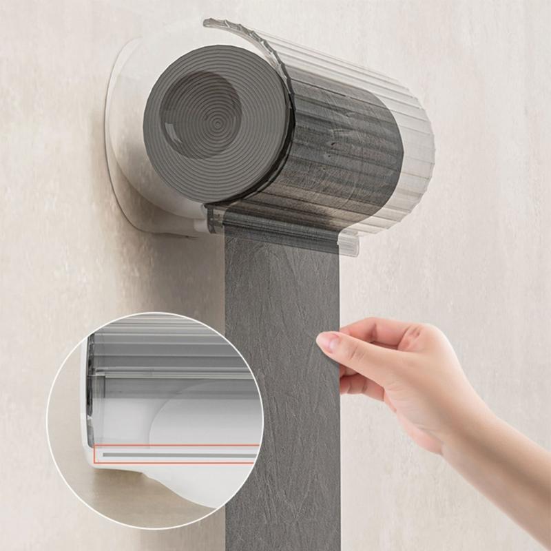 Trash Bag Storage Box Wall Mount Container for Kitchen Bathroom Dispenser Box