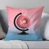 Food Fruit Print Creative Pillow Case Anti-dustmite Pillowcase Invisible Zipper Silky Short Plush Sofa Cushion Cover