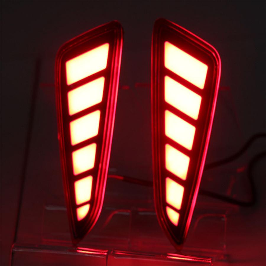 For 2016-2020 Toyota C-HR CHR LED Rear Fog Lights Tail Bumper Brake Light 3Pcs