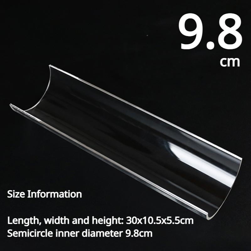 Zackoo 30cm Cake Roll Shaping U-shaped Mold Thickened Transparent Acrylic Swiss Roll Refrigerated Retainer Pastry Baking Tool
