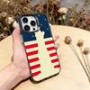 The Culture of the American Flag Phone Case For iPhone 17,16,15,14,13,12,11 Plus,Pro Max,XS,Colorful Silver Black Cover