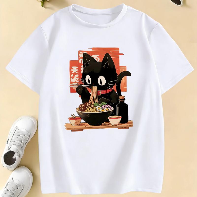 

T Shirts Manga Kids Children s T-shirt Boys Girls Summer Spring Casual Top Tee 100 білий