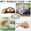 12 Pieces Stainl Steel Whisker Friendly Cat Bowl Shallow Cat Food Dish 6.7 Inch Wet Feeding Bowls Flat Pet Dish Small Pet Plate