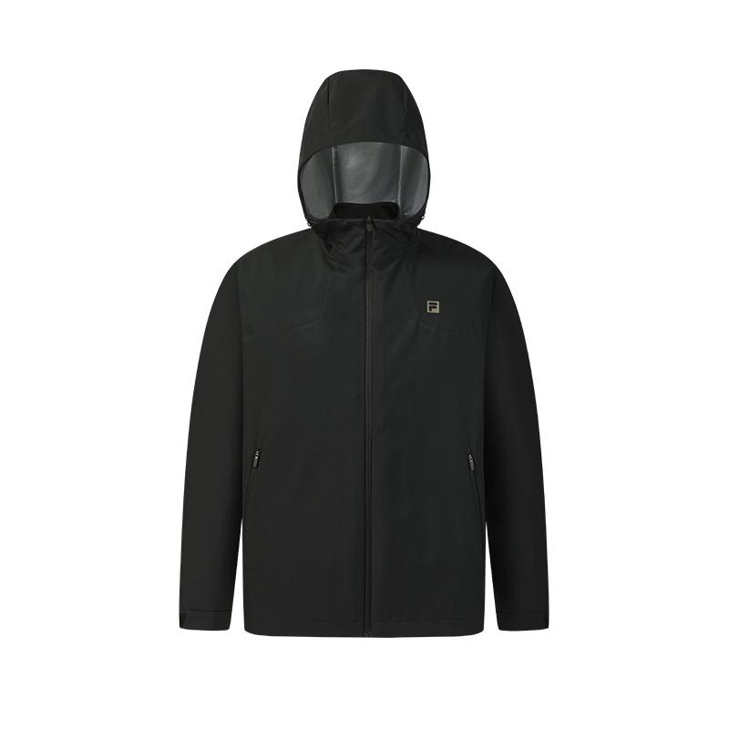 FILA Fitness Removable Three-In-One Simple Personality Sports Casual Training Versatile Comfortable Warm Hooded Two-Piece Jacket A11M611715FBK