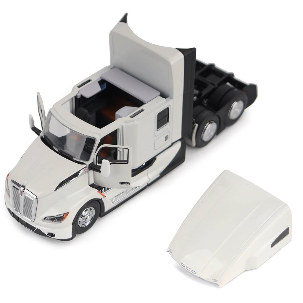 Diecast Masters Kenworth T680 Pearl White Scale Officially Licensed Diecast Model Model 71119 - 150 Semi-Track