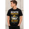 Men's Black Short Sleeve Crew Neck T-Shirt with Vintage Camper Mountain Graphic, Soft Cotton Feel, Casual Outdoor Adventure Style