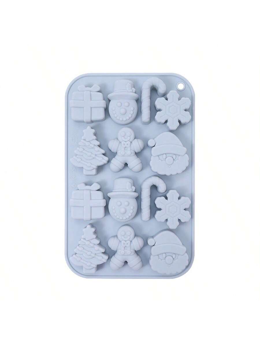 

1PCS Christmas Silicone Baking Mold Easy Unmold Cake Kitchen Baking Tool коричневый