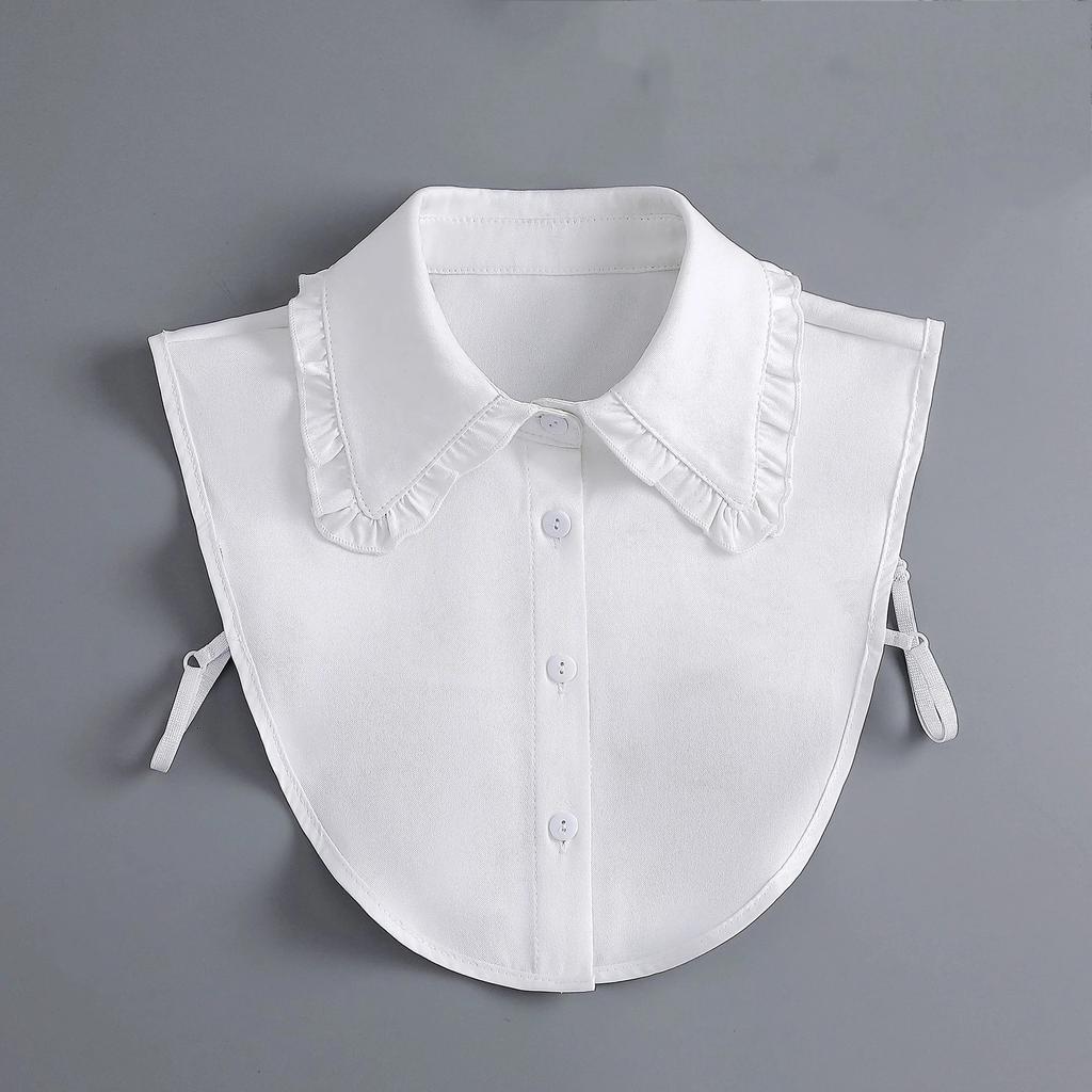 Linbaiway New Lapel Fake Collar Vintage Detachable Shirt Collar for Women Blouse Sweater False Collar Lapel Top Neckwear Ties