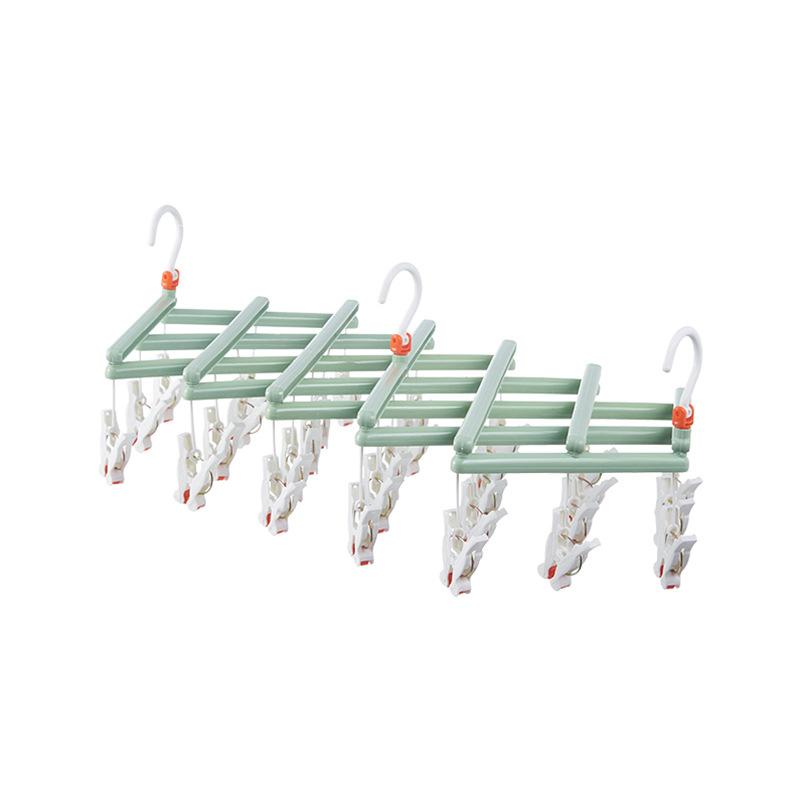 Plastic Sock Drying Rack Multi-Purpose Laundry Clamp Clothesline Holder Home Organization Bedroom Storage Rack for Socks