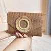 2025 Women's Retro Straw Evening Bag: High-End Minimalist Woven Beach Style