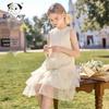 Chanzuigou Girls' Bowknot Mesh Princess Dress