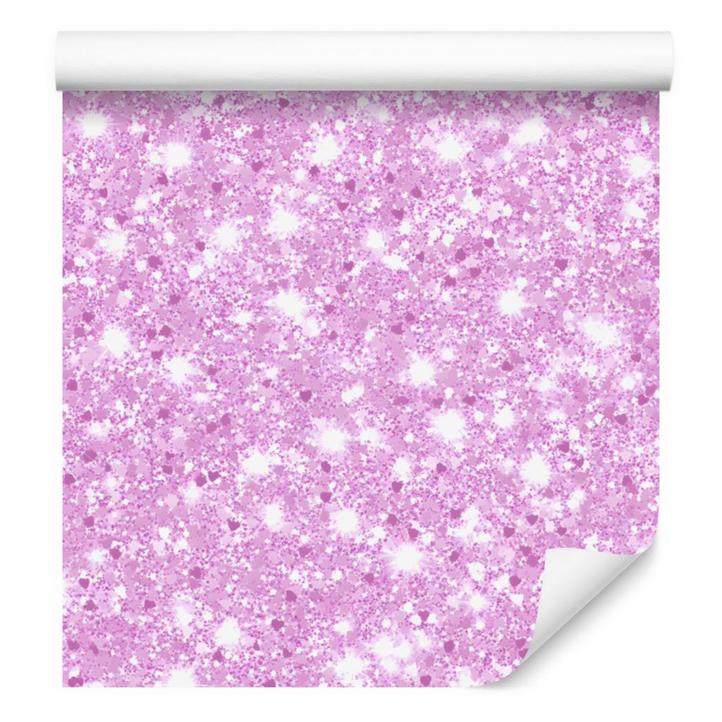 Lavender and white glitter wallpaper for living room and bedroom 50x1000