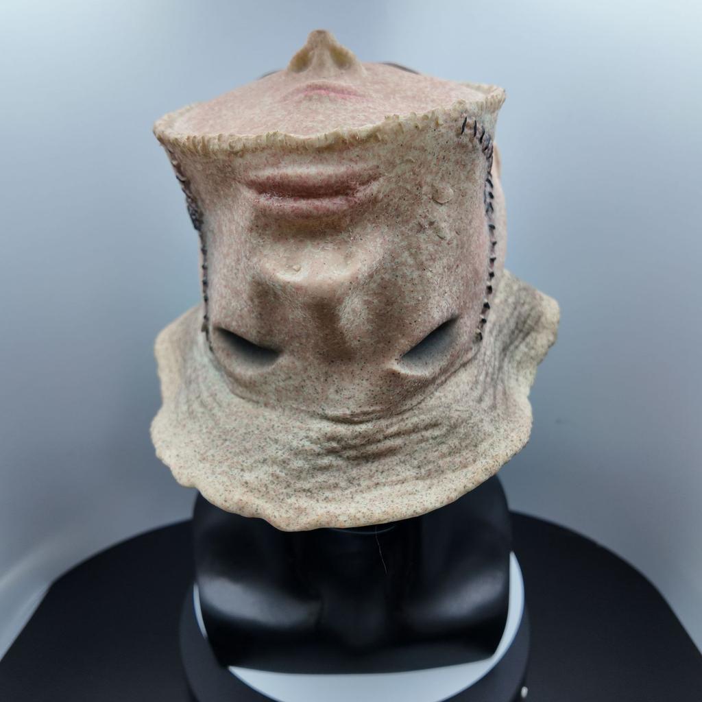 New Face Mask Hat Latex Prop for Halloween Prank Games, Can Be Labeled