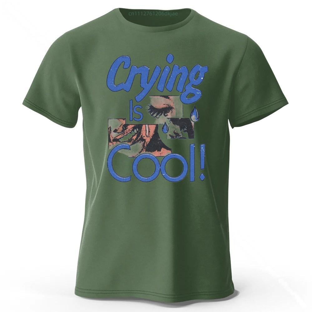 2026 Retro Kunst Aufdruck Reines Baumwoll Kurzarm Sommer Herren Freizeit Große Größen Weiches T-Shirt mit Mehreren Farben zur Auswahl